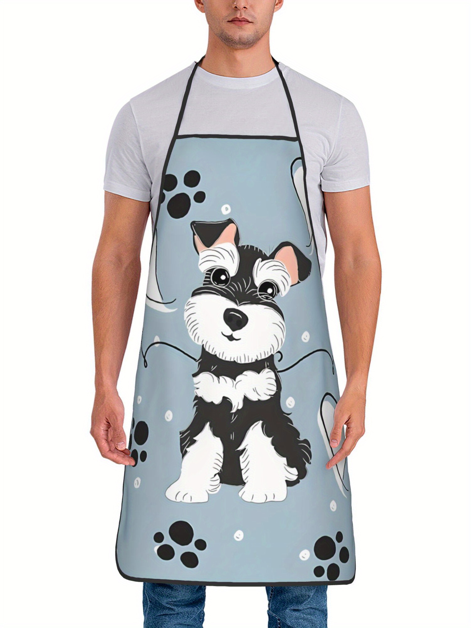 Women Kitchen Accessories - Love Black And White Miniature Schnauzer
