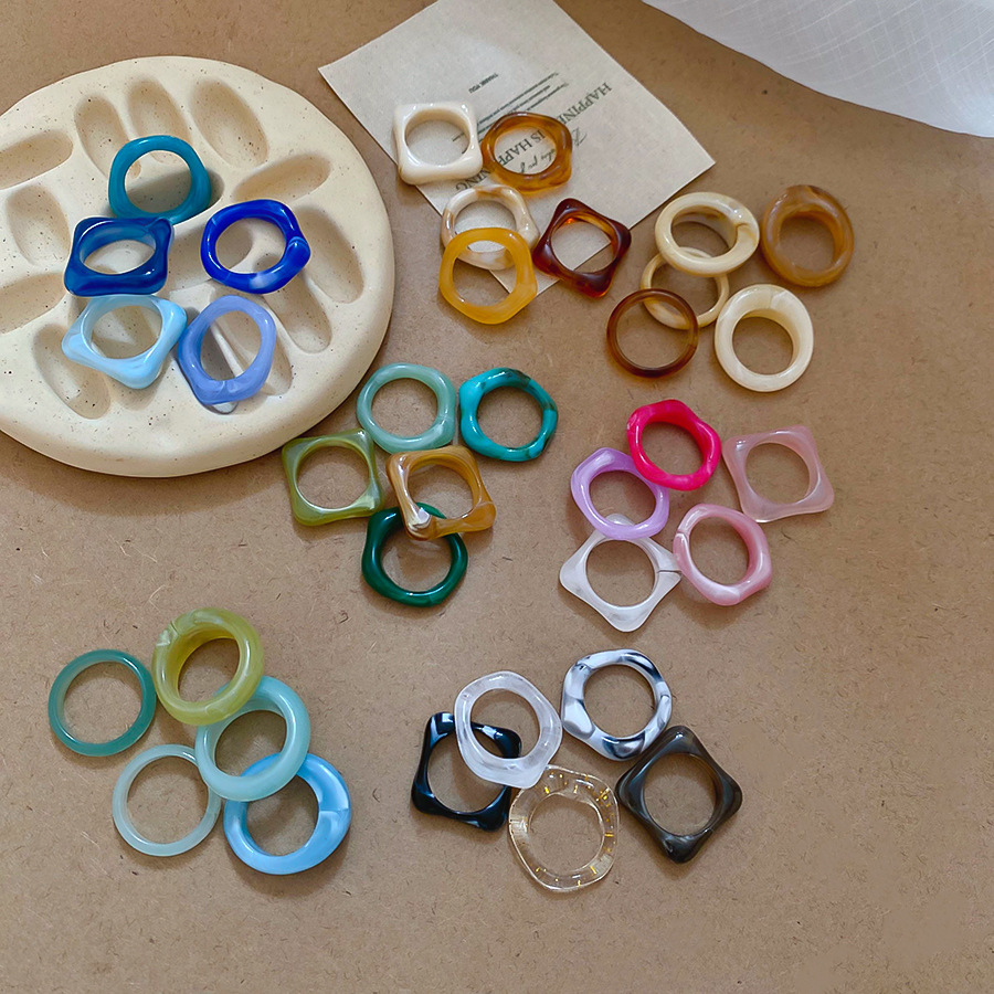 5PCS SET Trendy Colorful Geome - Women'S Emo Accessories review and price