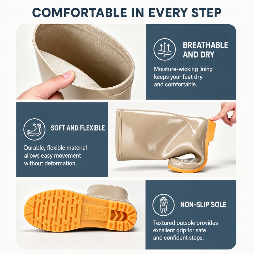 Non-slip Women's Long Rain Boo - Women Kitchen Accessories review and price