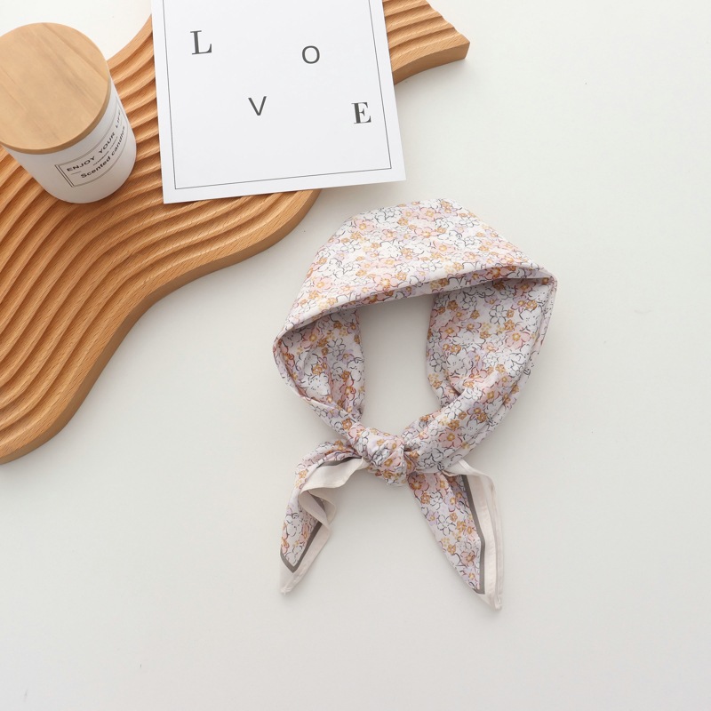 100% Cotton Printed Versatile  - Silk Scarf Square review and price