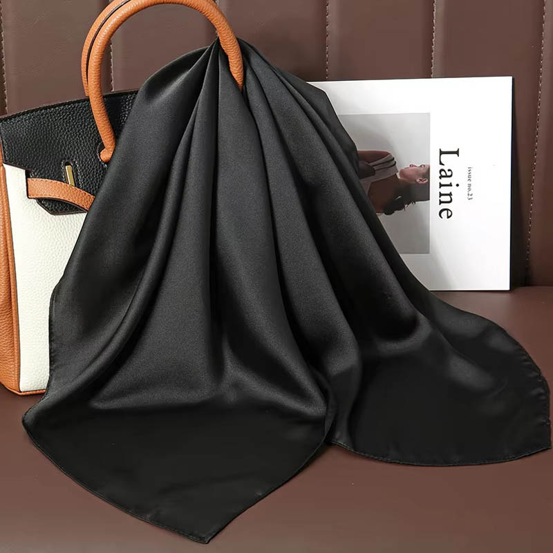 Luxury Solid Color Silk Square - Silk Scarf Square review and price