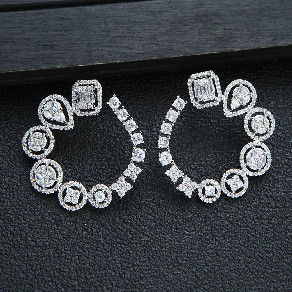 Luxury Round Stud Earrings For - Women Accessories Dubai review and price