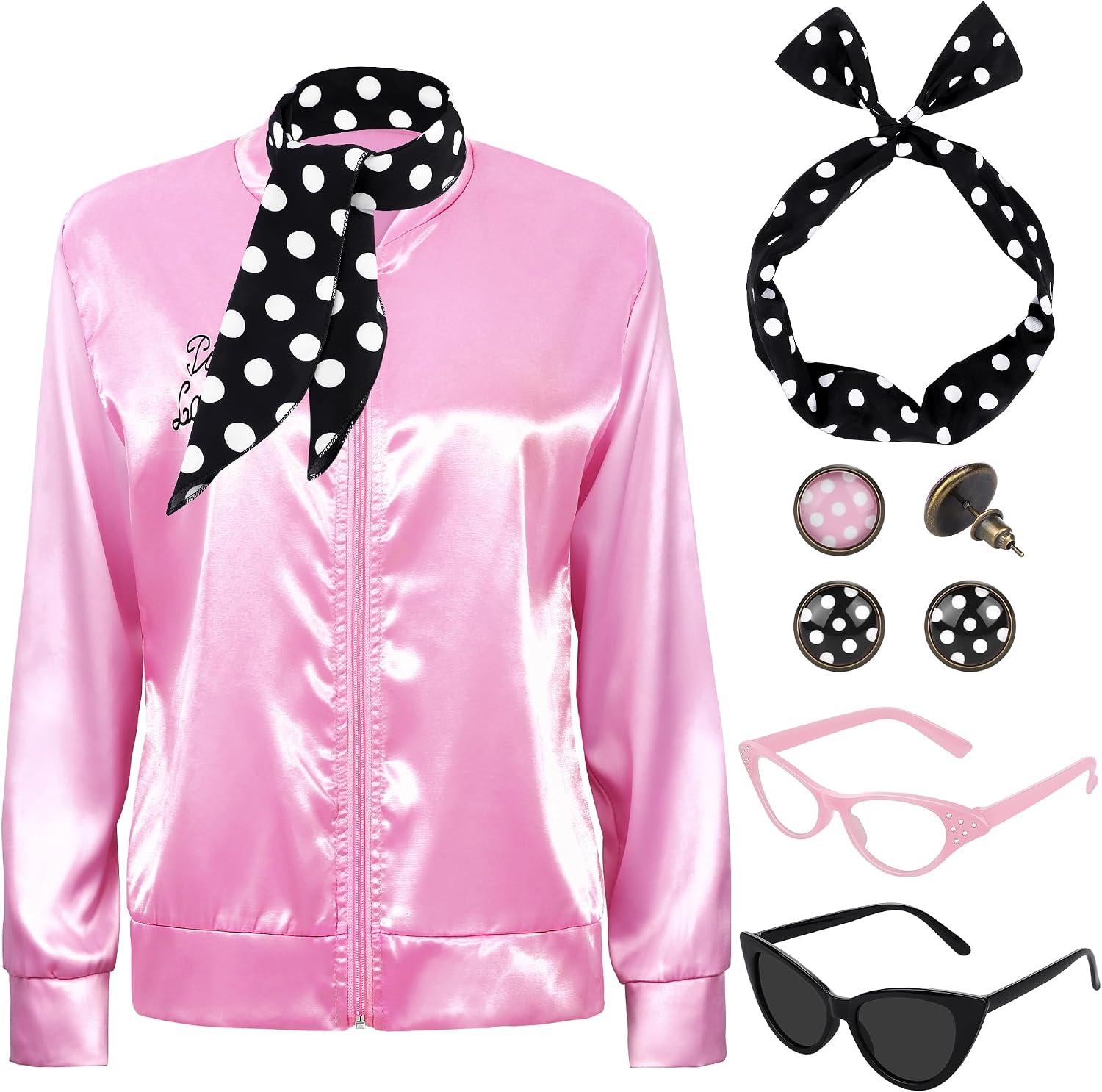 1950s Pink Satin Jacket with N - Women'S Accessories In The 1950S review and price