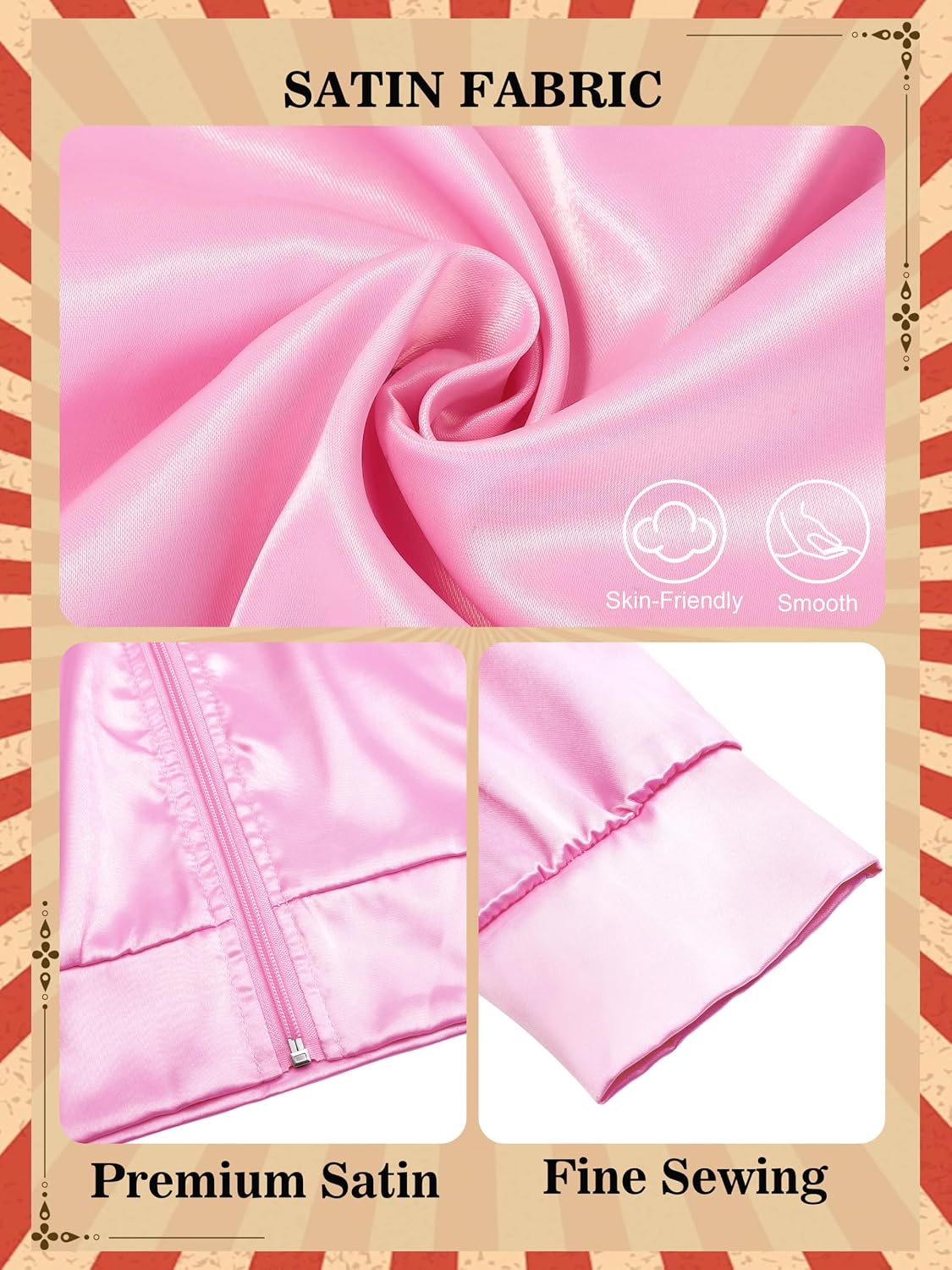 1950s Pink Satin Jacket with N - Women'S Accessories In The 1950S review and price