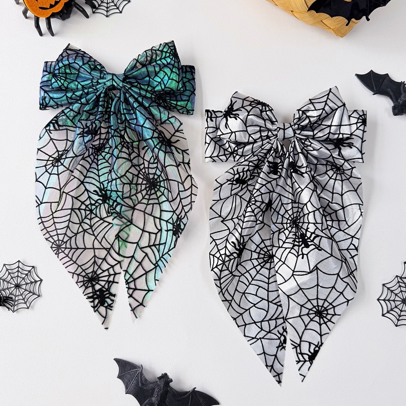 Halloween Spider Web Bow Hair  - Women'S Emo Accessories review and price
