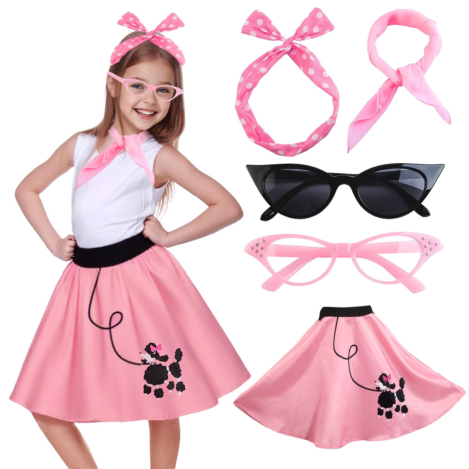 Girls Poodle Skirts 50s Sock H - Women'S Accessories In The 1950S review and price