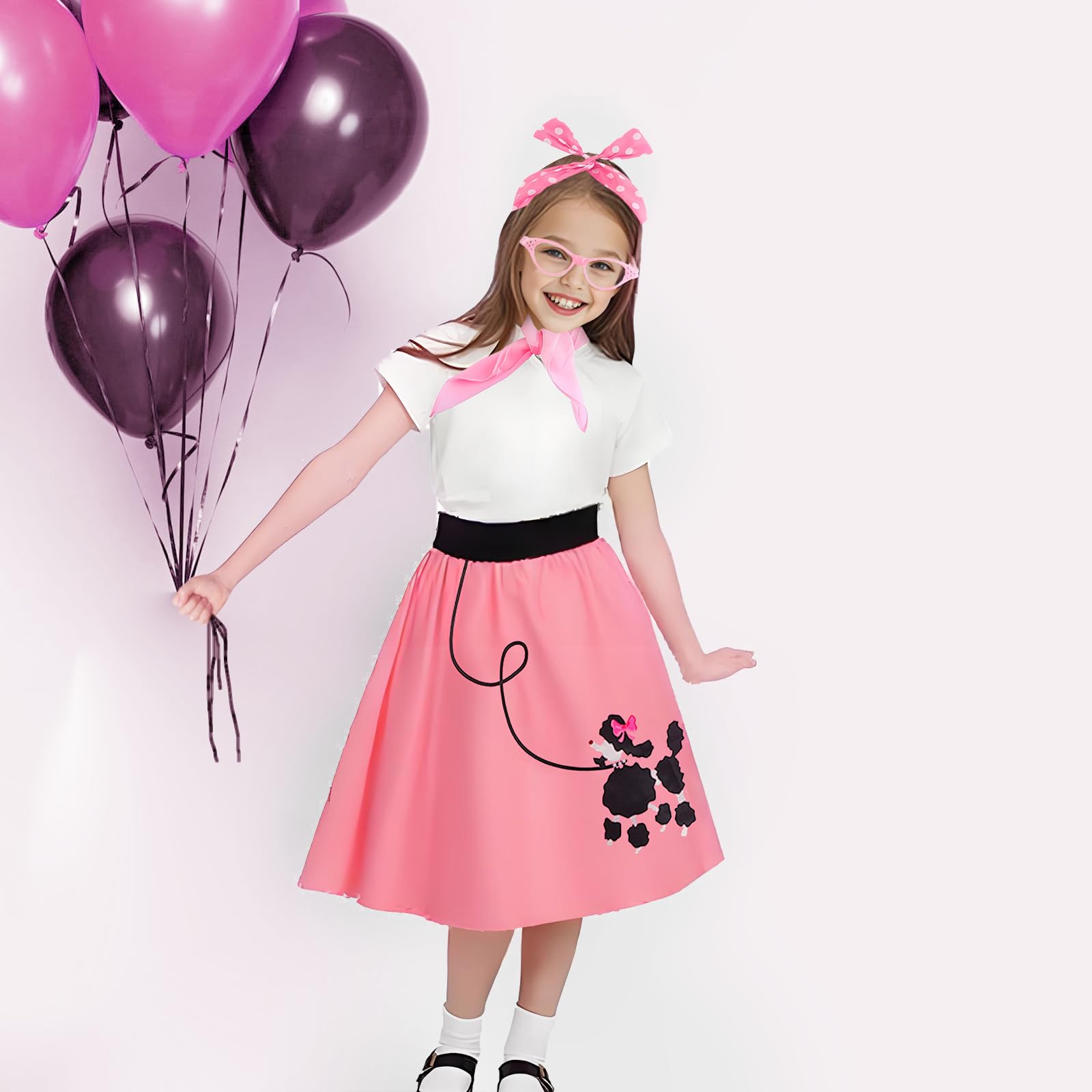 Girls Poodle Skirts 50s Sock H - Women'S Accessories In The 1950S review and price